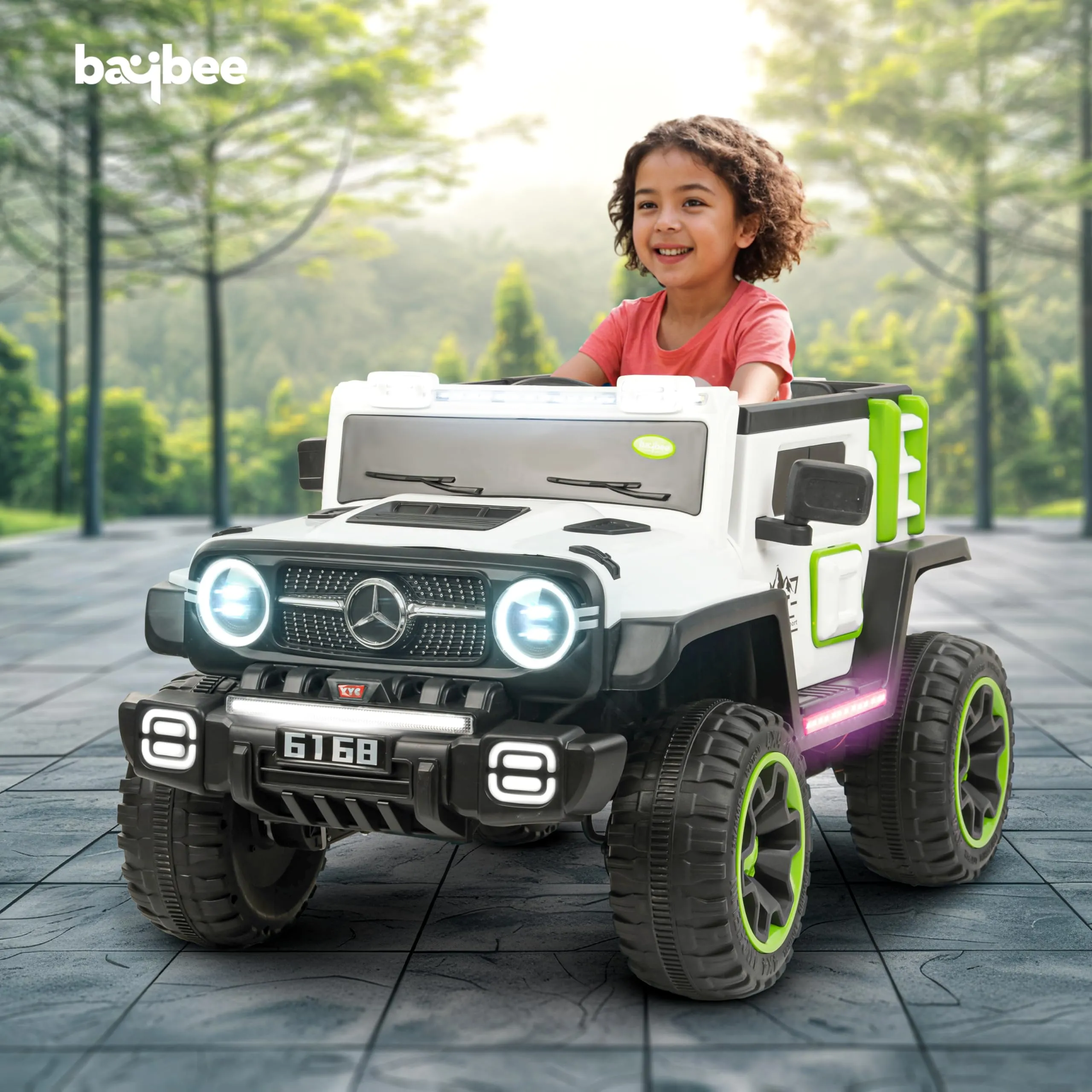 Baybee Ridge Battery Operated Jeep for Kids, with Music & Light | Electric Jeep for Kids to Drive 3 to 8 Years Boy Girl