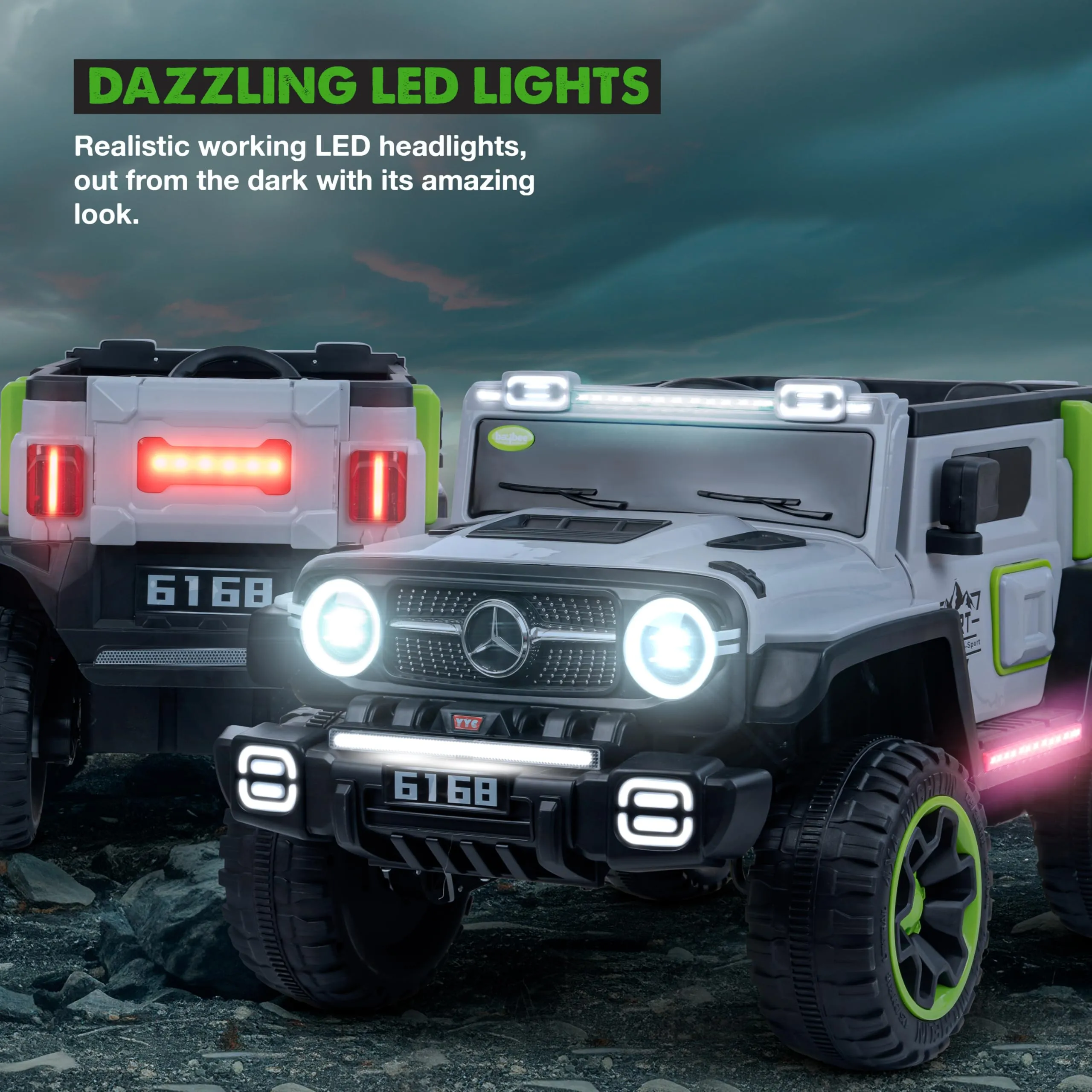 Baybee Ridge Battery Operated Jeep for Kids, with Music & Light | Electric Jeep for Kids to Drive 3 to 8 Years Boy Girl