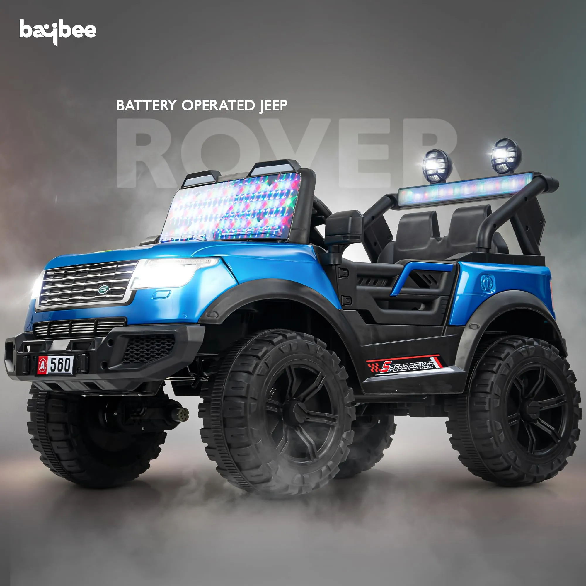 Baybee Rover Rechargeable Battery Operated Jeep for Kids, with Light & Music | Kids to Drive 3 to 8 Years Boys Girls