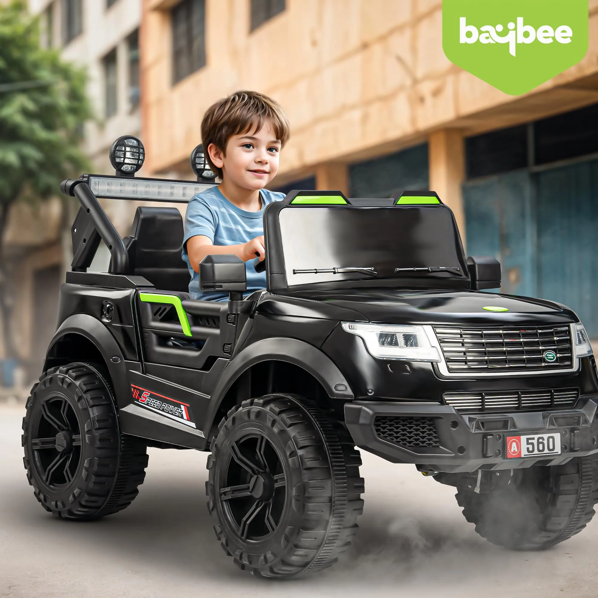 Baybee Rover Rechargeable Battery Operated Jeep for Kids, with Light & Music | Kids to Drive 3 to 8 Years Boys Girls