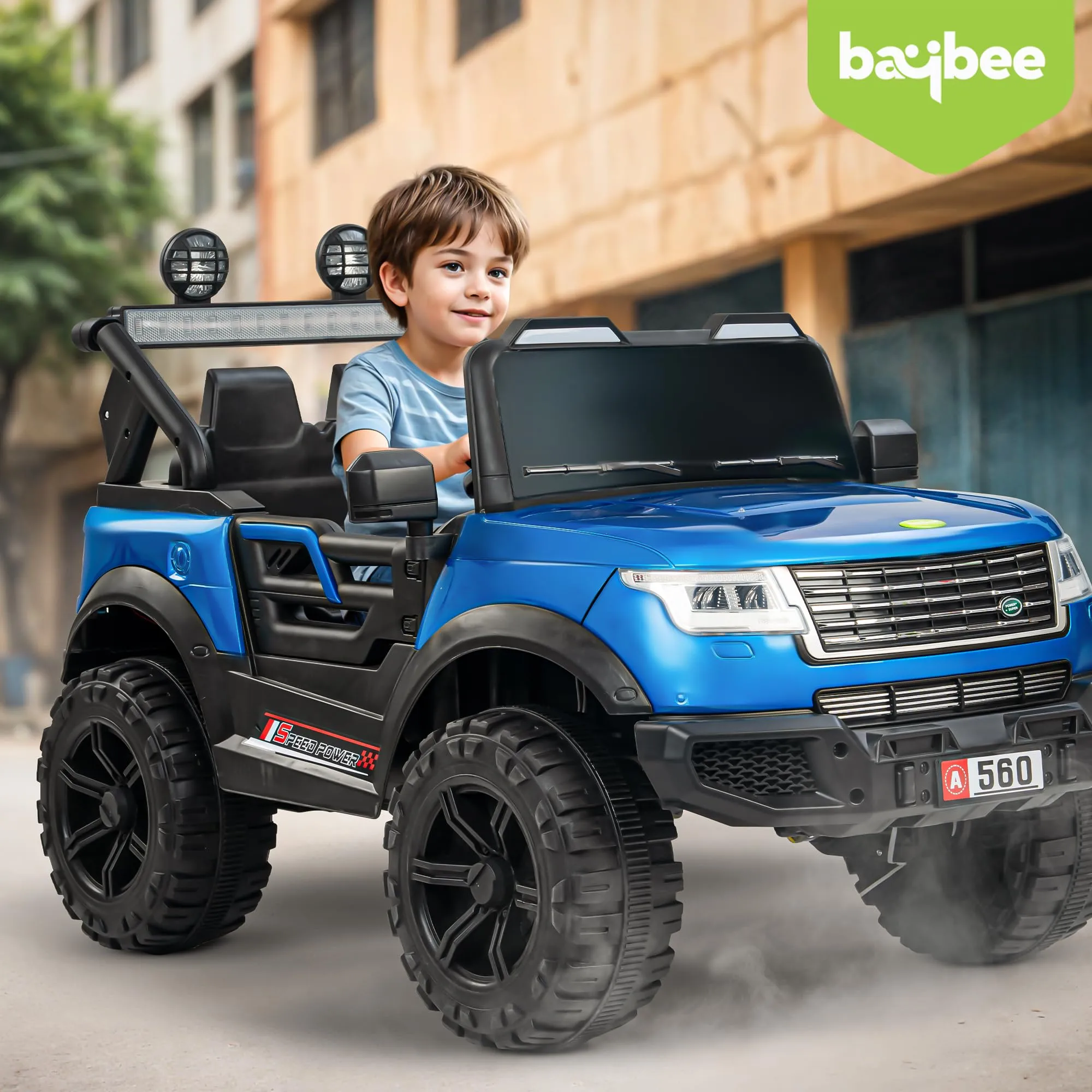 Baybee Rover Rechargeable Battery Operated Jeep for Kids, with Light & Music | Kids to Drive 3 to 8 Years Boys Girls