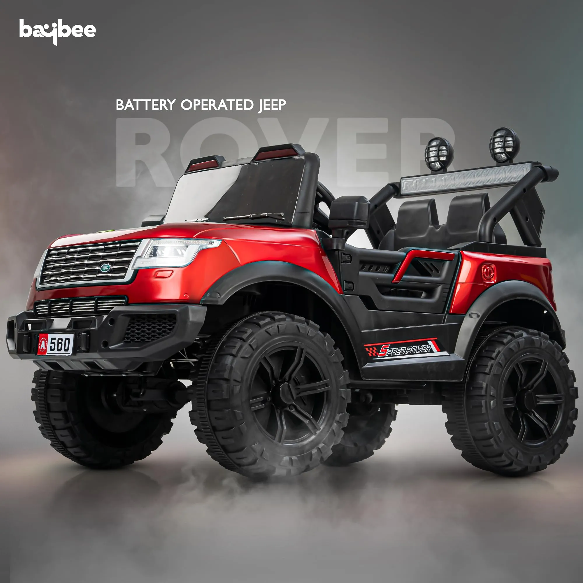 Baybee Rover Rechargeable Battery Operated Jeep for Kids, with Light & Music | Kids to Drive 3 to 8 Years Boys Girls