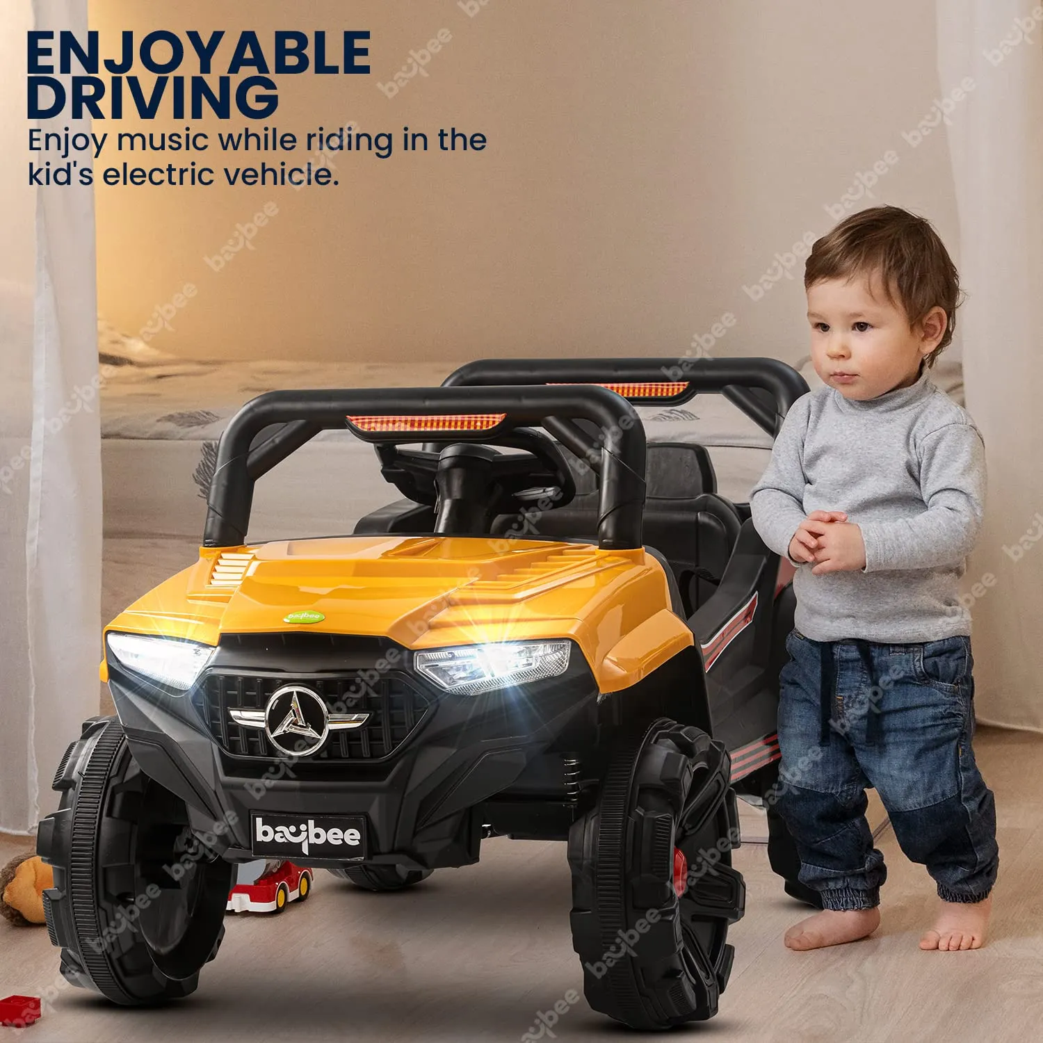 Baybee Viper Rechargeable Battery Operated Electric Jeep for Kids to Drive