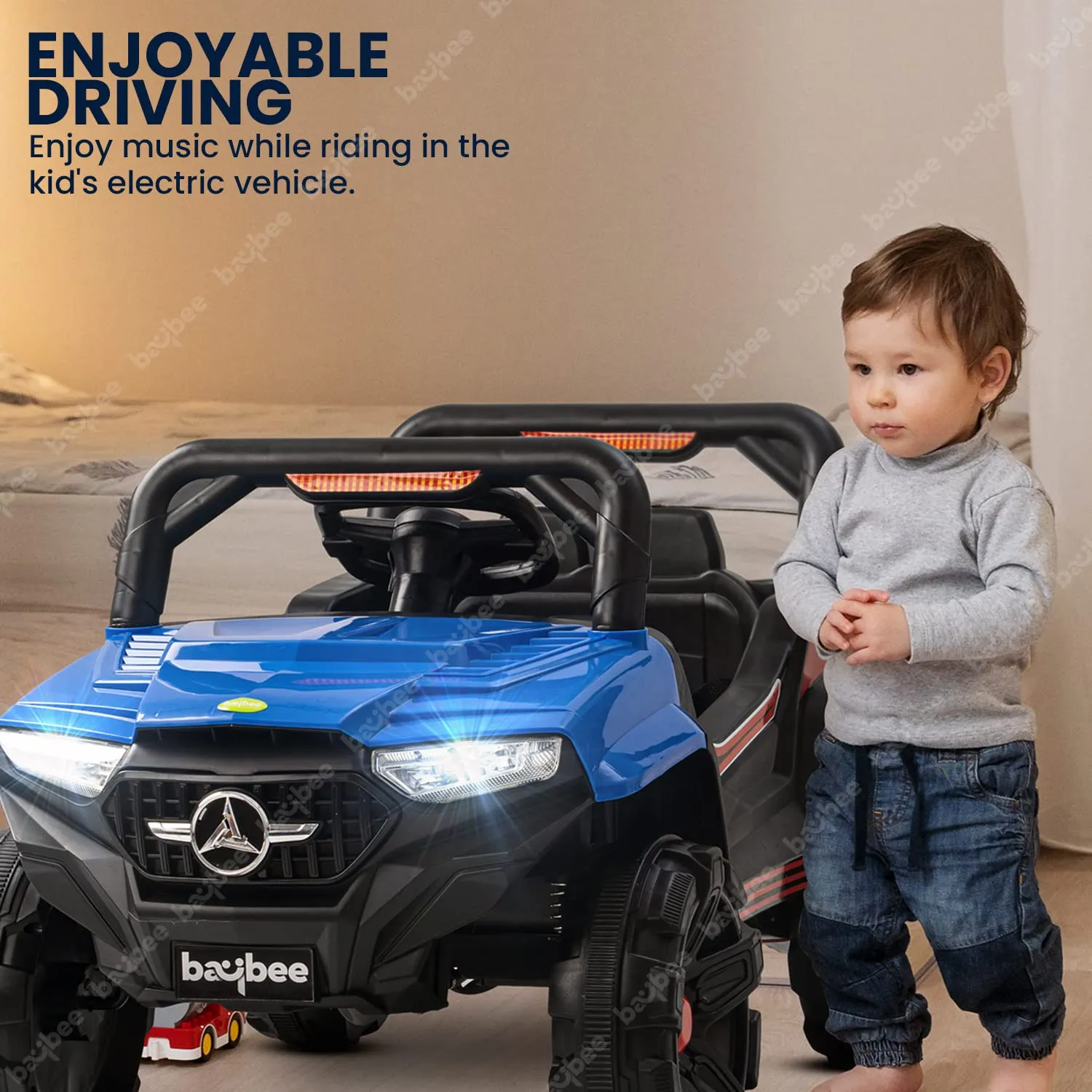 Baybee Viper Rechargeable Battery Operated Electric Jeep for Kids to Drive