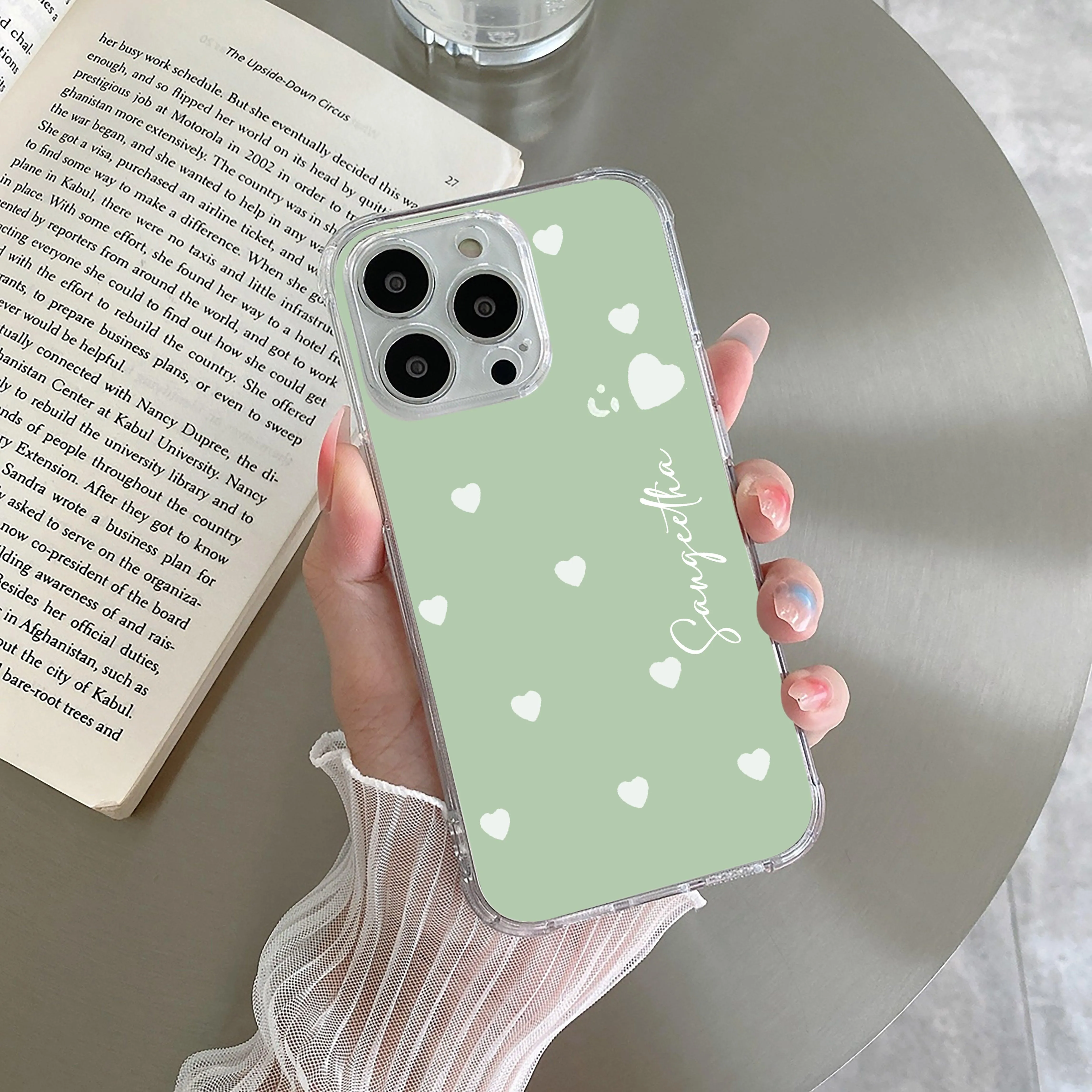 Be Loved Customize Transparent Silicon Case Mint Green For Vivo