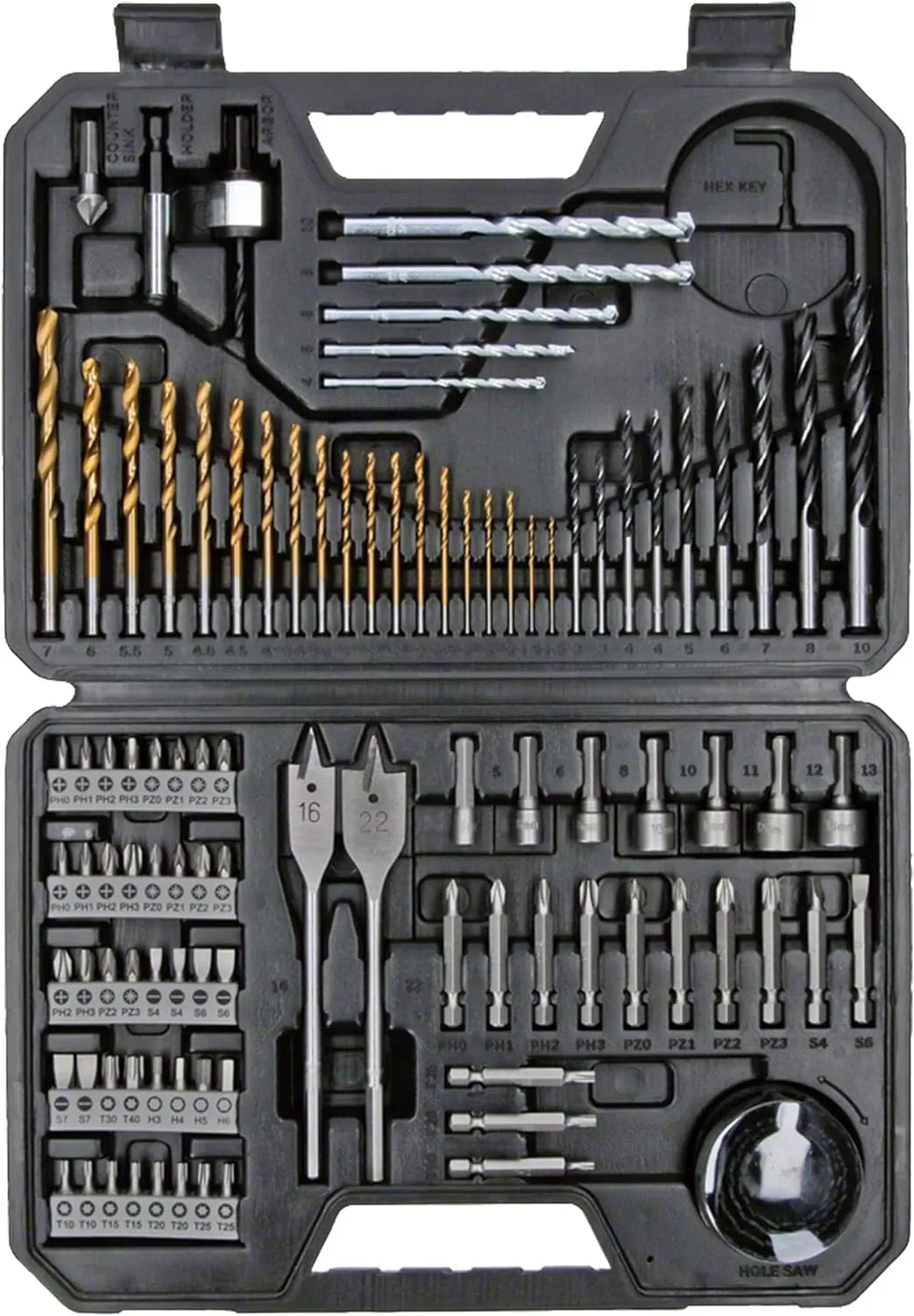 Bosch Professional 103-Piece Mixed Accessory Set, Black (2608594070)