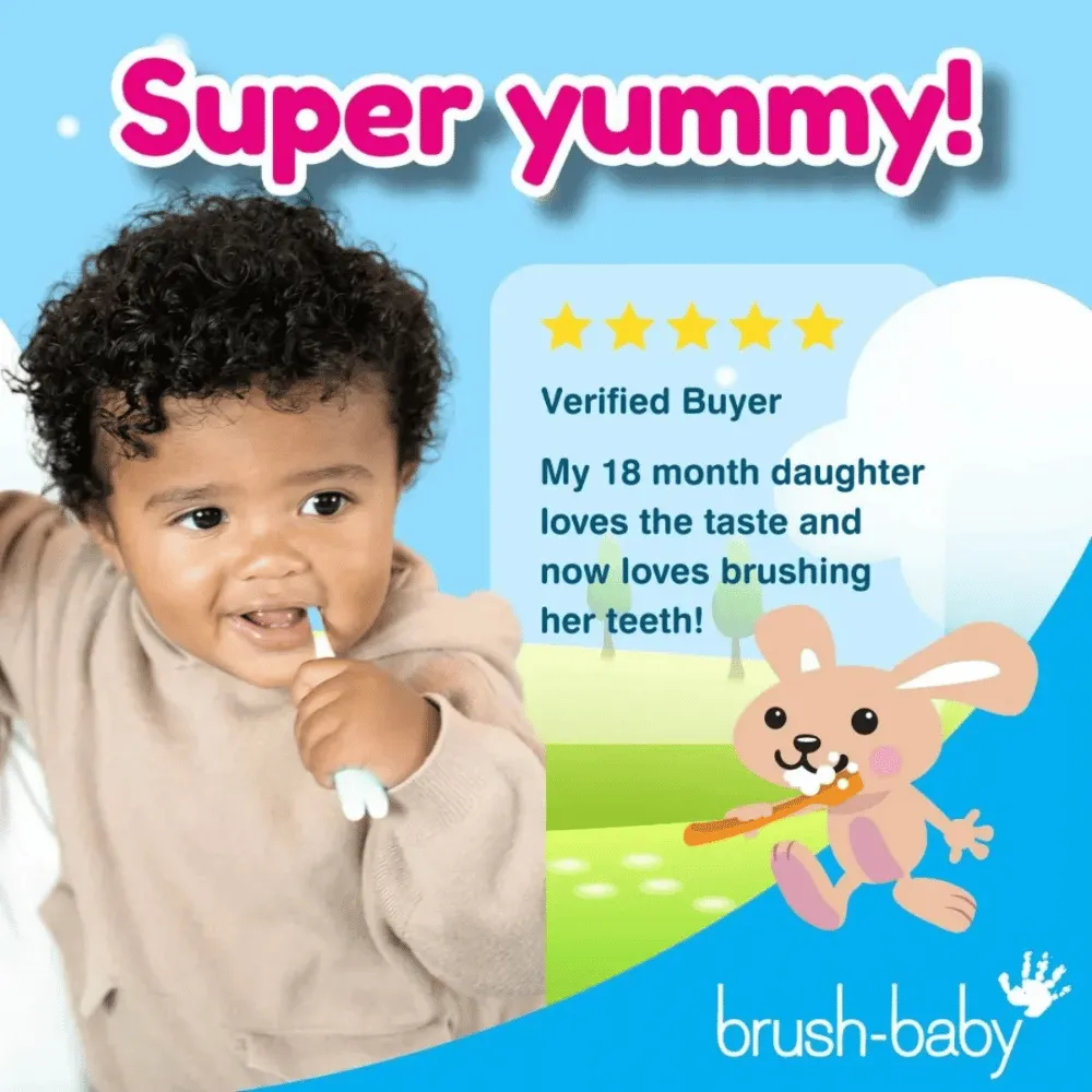 Brush-Baby Applemint Baby Toothpaste (0-3 years)