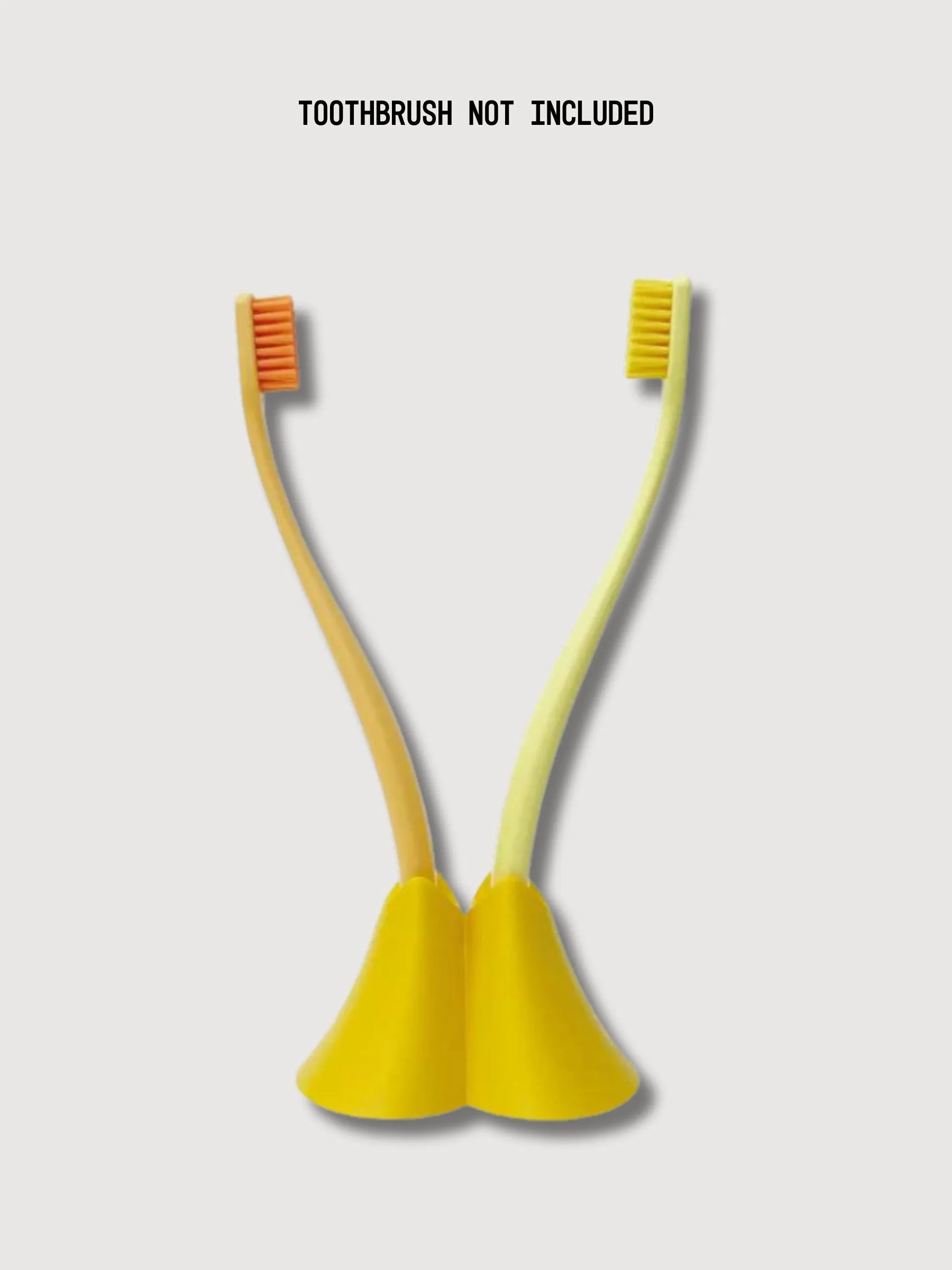 Brush Holder for Couple Yellow | Promis