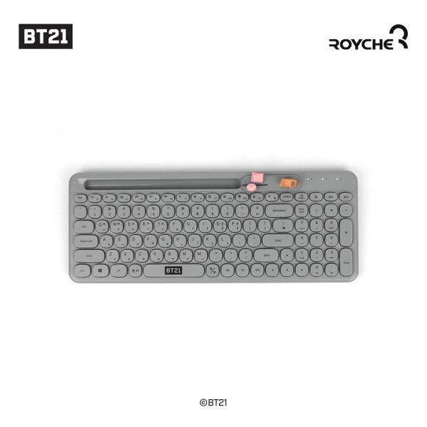 BT21 Little Buddy Baby Wireless Bluetooth Keyboard/ Multi Pairing/ Baby Figure Desk Top