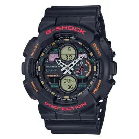 Casio G-Shock Watch Men's 90's Stereo Black GA-140-1A4DR