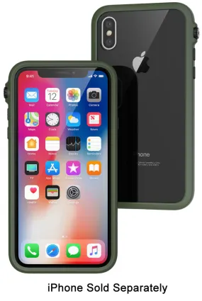 Catalyst Army Green Impact Protection Case For iPhone X - CATDRPHXGRN