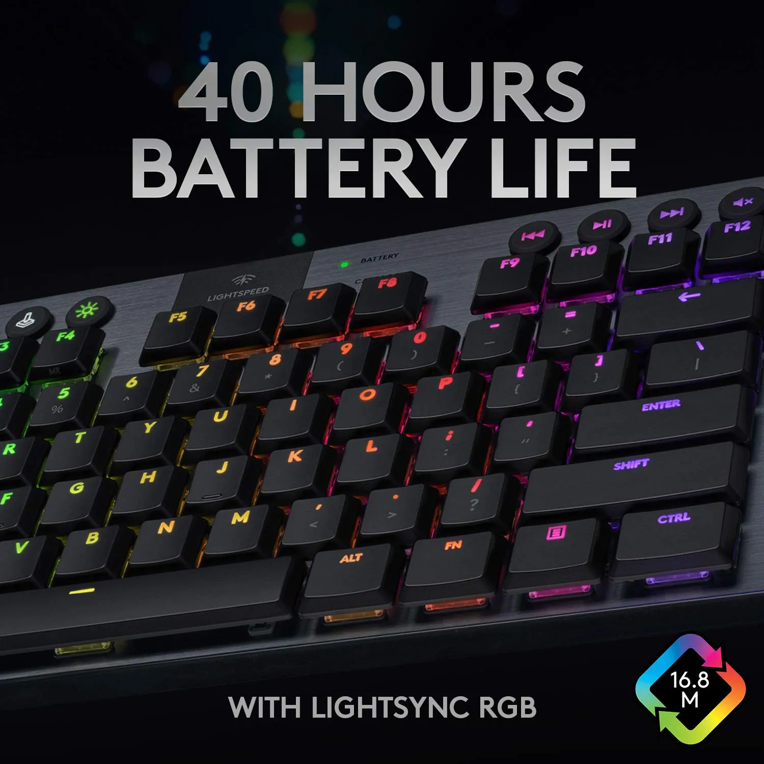 Certified Refurbished - Logitech - G915 LIGHTSPEED TKL Wireless Mechanical GL Linear Switch Gaming Keyboard