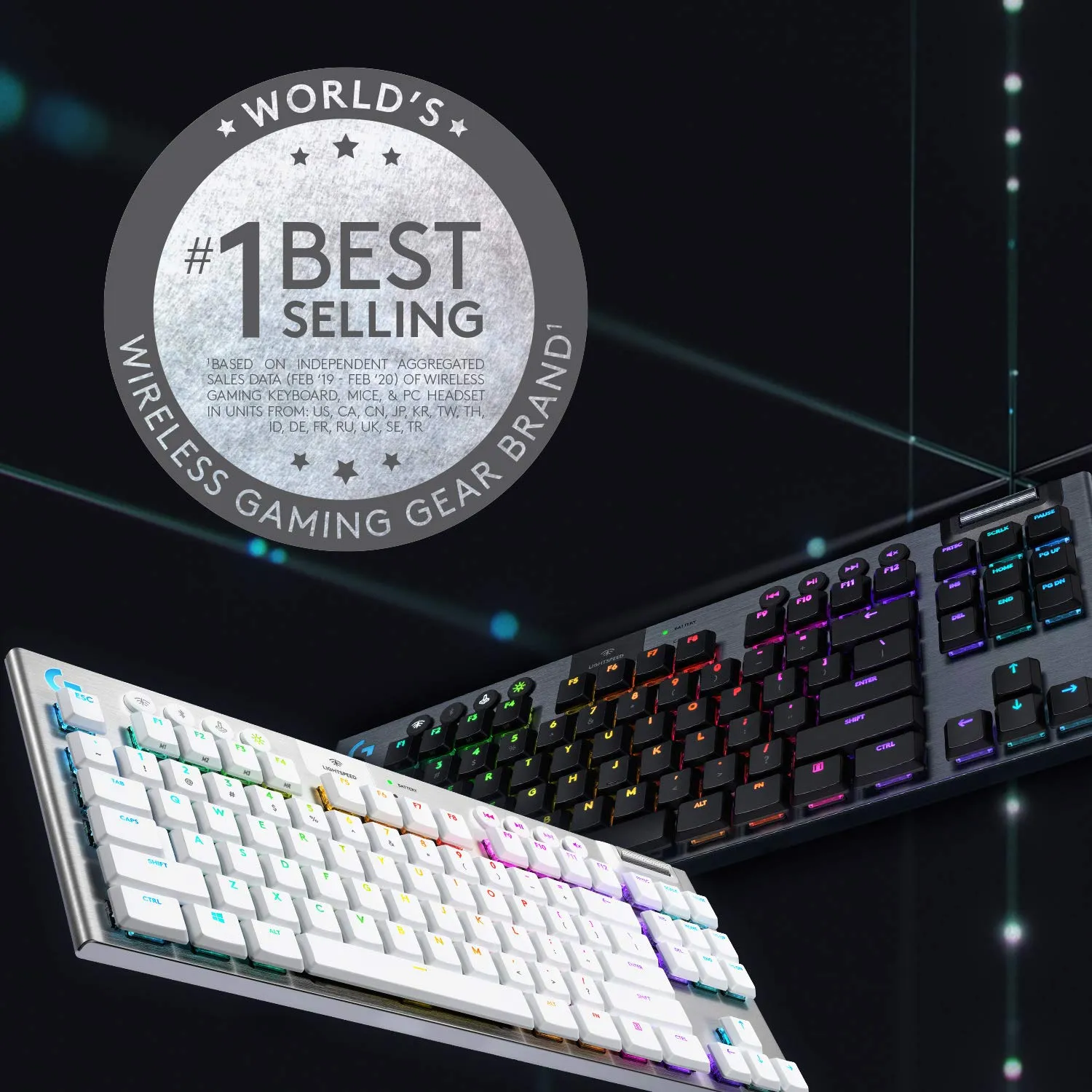 Certified Refurbished - Logitech - G915 LIGHTSPEED TKL Wireless Mechanical GL Linear Switch Gaming Keyboard