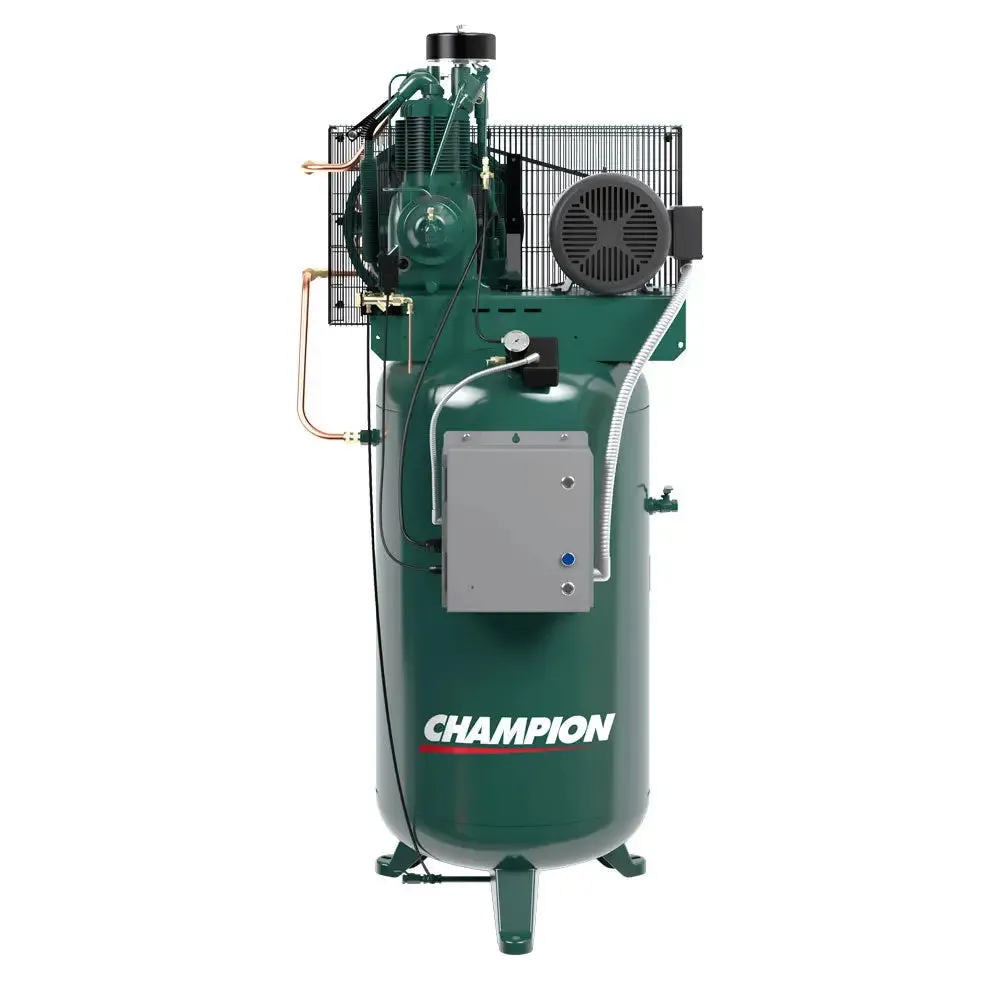 Champion 3HP R-Series Vert. Air Compressor, 120Gal, R10 Pump - VR3F-12