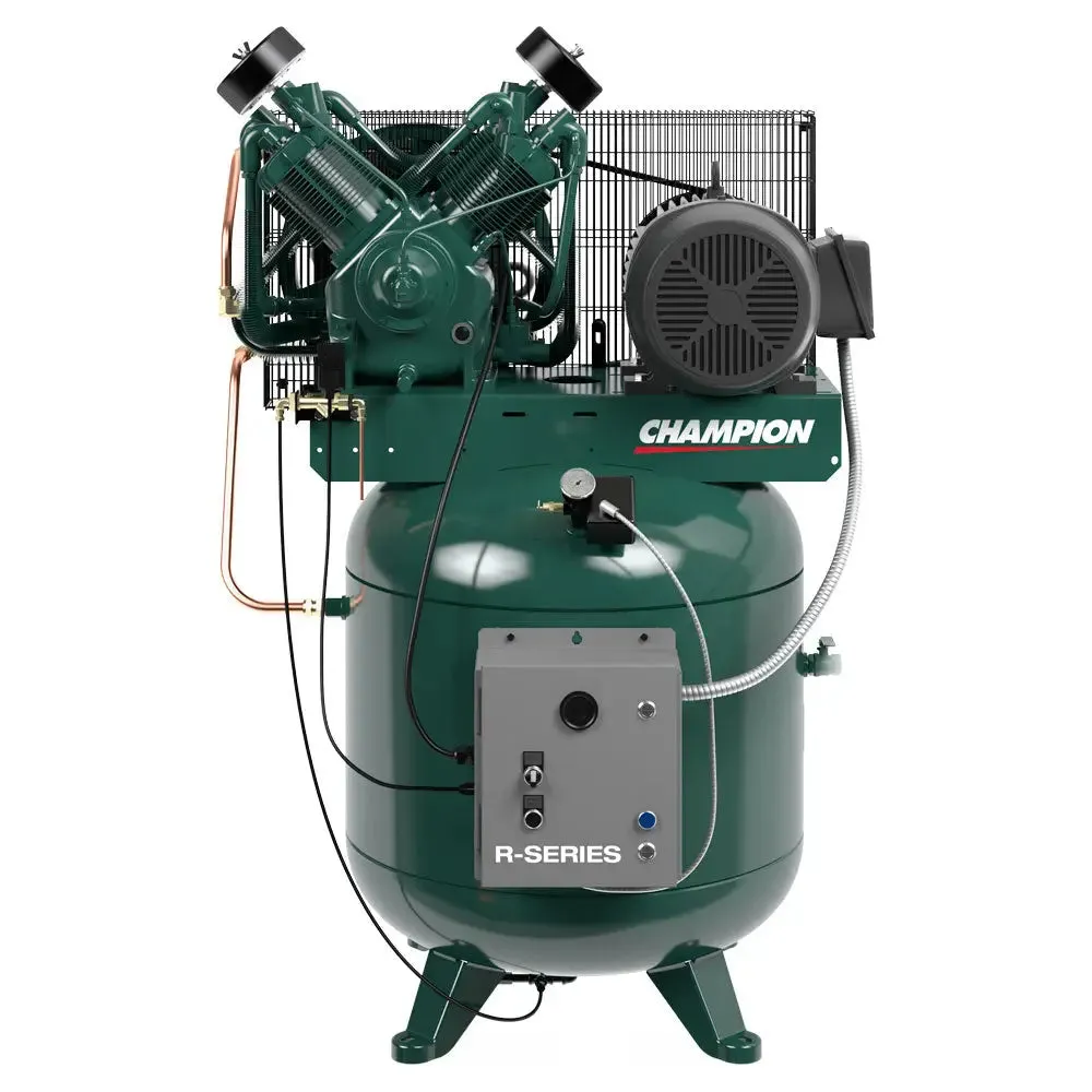 Champion 7.5HP R-Series Vert. Air Compressor, 80Gal Squat, R30 Pump - VR7-8S