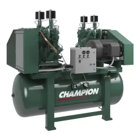 Champion HR25D-24 R-Series 25HP Duplex Air Compressor, R70 Pumps (240 Gal)