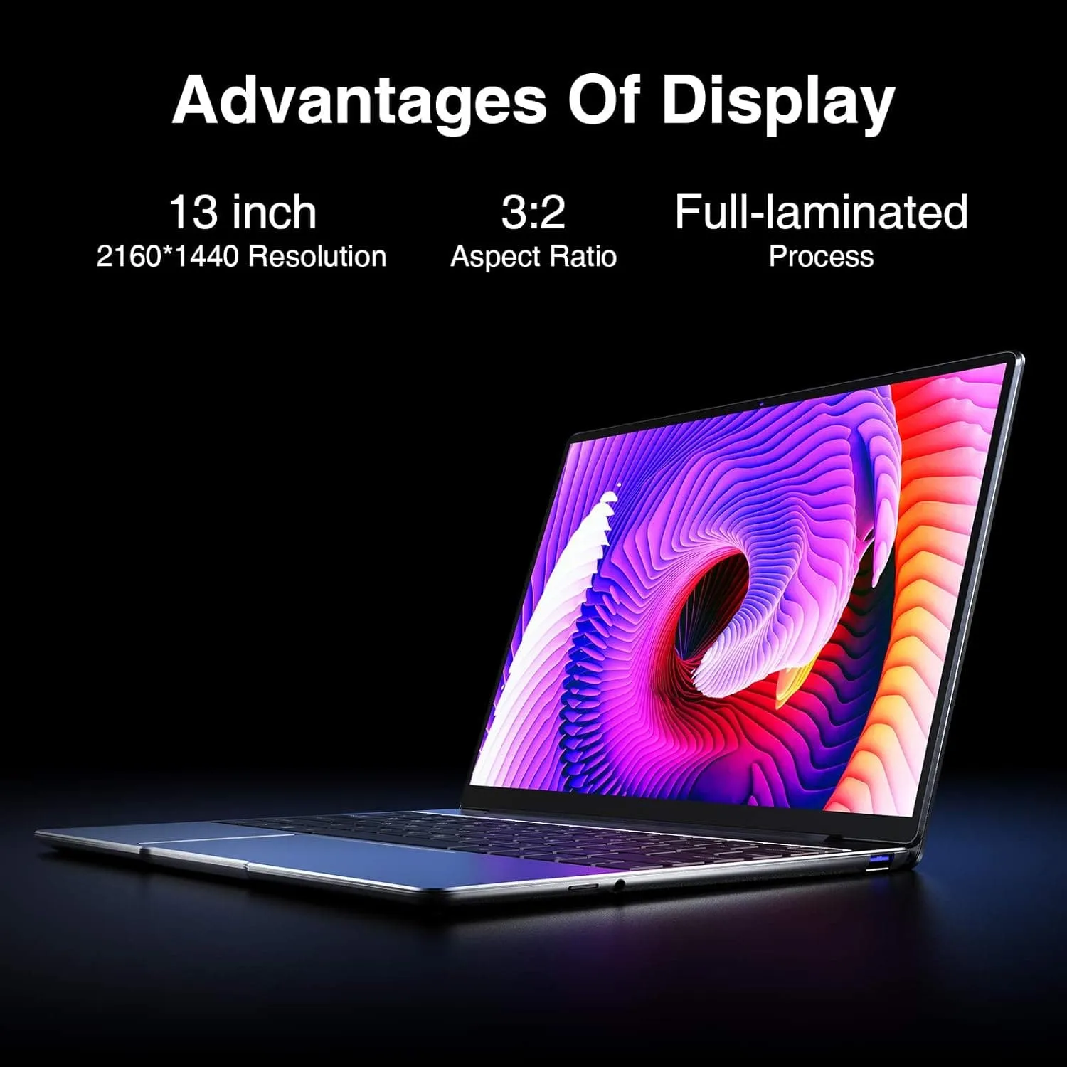 CHUWI Corebook pro(2160x1440) IPS Display Laptop with Intel Core i3-6157U, 13" 8GB RAM 256GB SSD