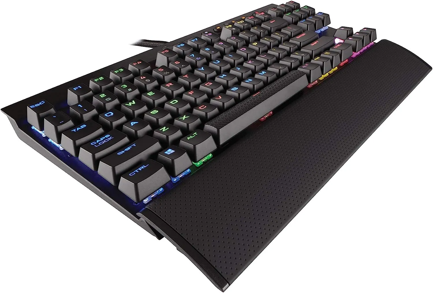 Corsair CS-CH-9110014-NA K65 RGB Rapidfire Compact Wired Mechanical Gaming Keyboard, Cherry MX Speed