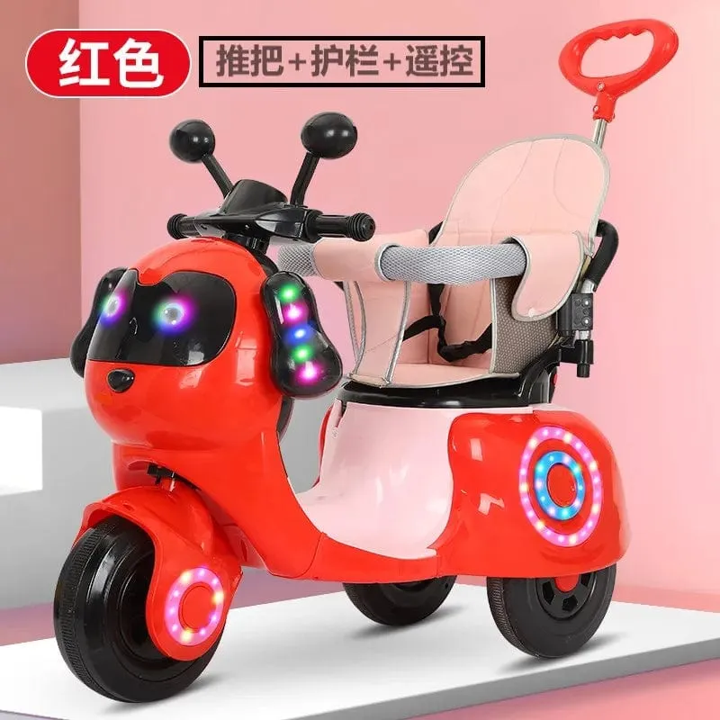 CX Electric Tricycle for Kids - Rechargeable Ride-On Toy Car with Remote Control, Suitable for Boys and Girls