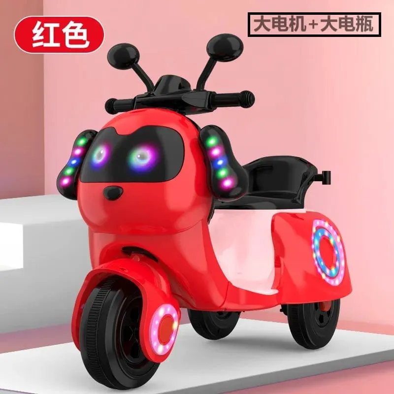 CX Electric Tricycle for Kids - Rechargeable Ride-On Toy Car with Remote Control, Suitable for Boys and Girls