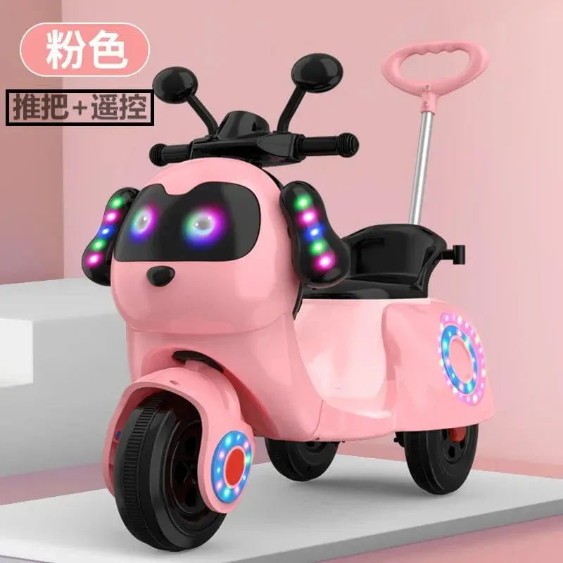 CX Electric Tricycle for Kids - Rechargeable Ride-On Toy Car with Remote Control, Suitable for Boys and Girls