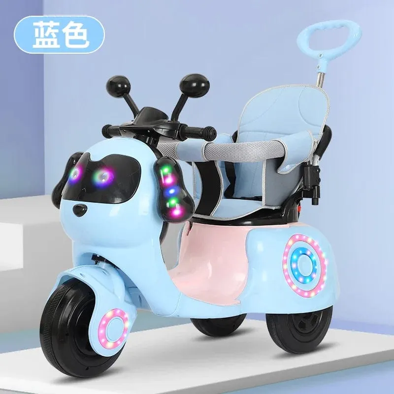 CX Electric Tricycle for Kids - Rechargeable Ride-On Toy Car with Remote Control, Suitable for Boys and Girls