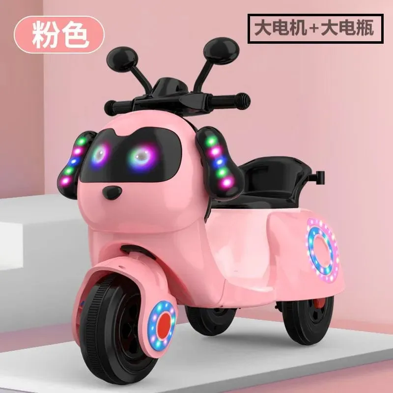 CX Electric Tricycle for Kids - Rechargeable Ride-On Toy Car with Remote Control, Suitable for Boys and Girls