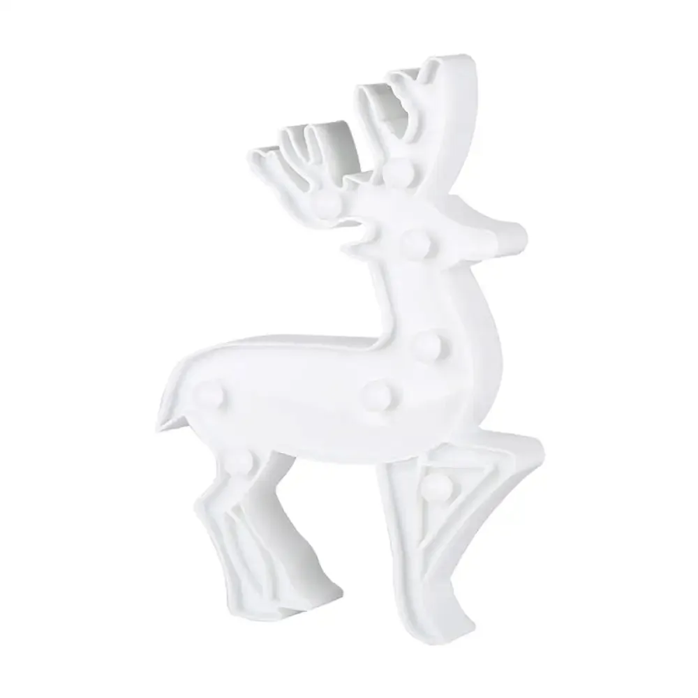 Deer-Designed White LED Night Lamp for Kids' Bedrooms