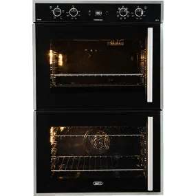 Defy Gemini Gourmet Multifunction Double Oven - Black