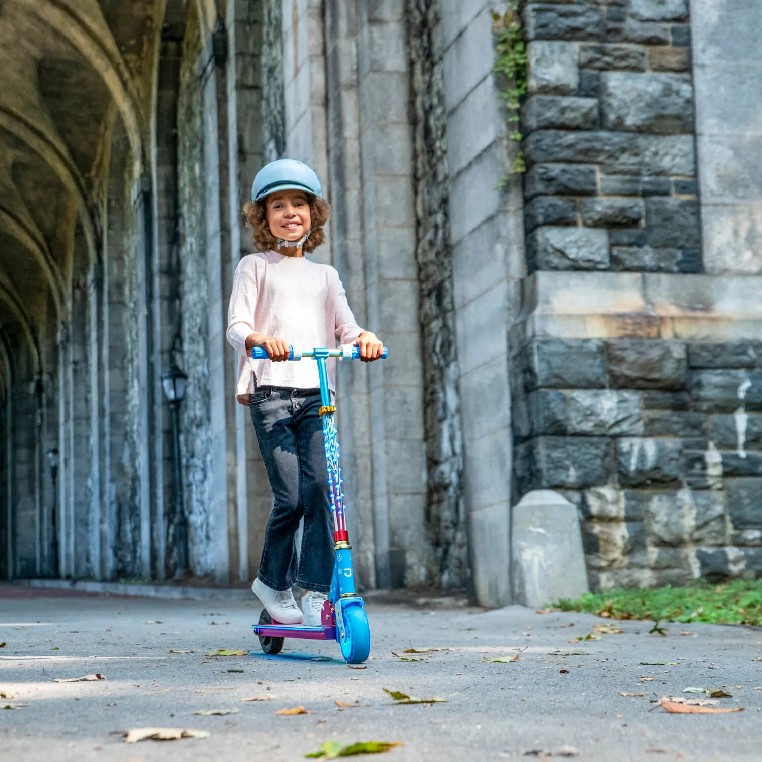 Disney Frozen II Light-Up Folding Electric Scooter