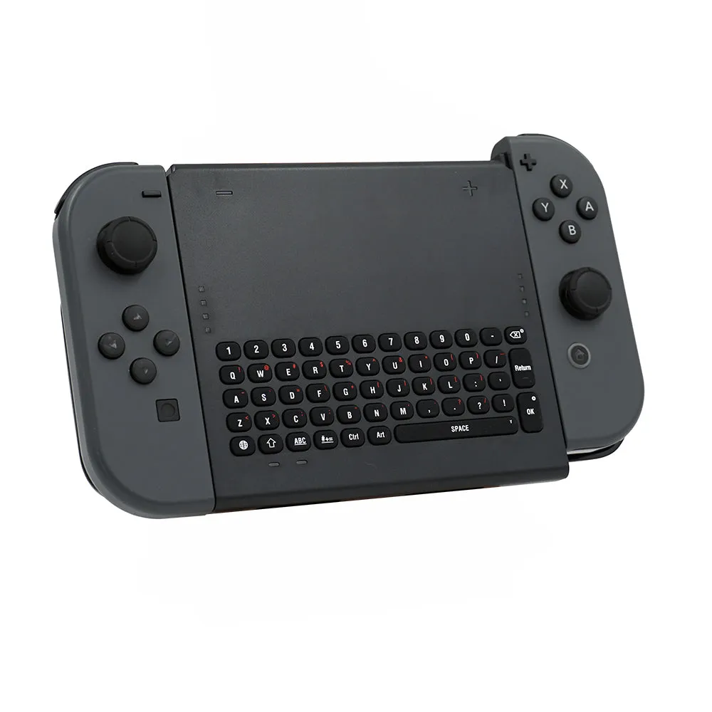 Dobe 2.4G Wireless Keyboard with Holder for Nintendo Switch/ Switch Oled NS Joy-Con Controller Joypad