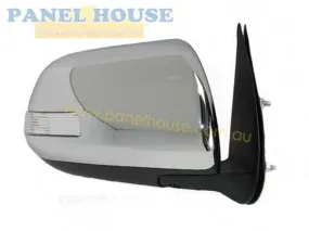 Door Mirror RIGHT Chrome Electric With Blinker Fits Toyota Hilux 2011-2014