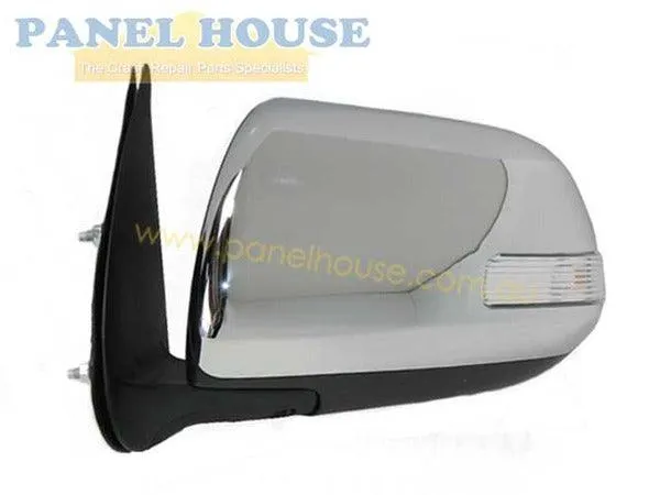 Door Mirror With Indicator LEFT Chrome Fits Toyota Hilux 11-14