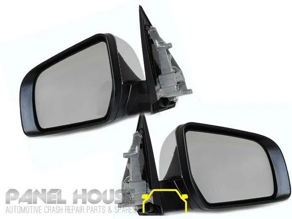 Door Mirrors PAIR Chrome Electric AUTOFOLD fits Ford Ranger PX Ute 11-19