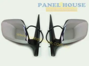 Door Mirrors PAIR Chrome Electric Fits Toyota Landcruiser 200 Series 07 - 12