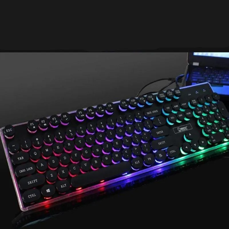 Dragon LED Backlight Gaming USB Wired Keyboard Mouse Set