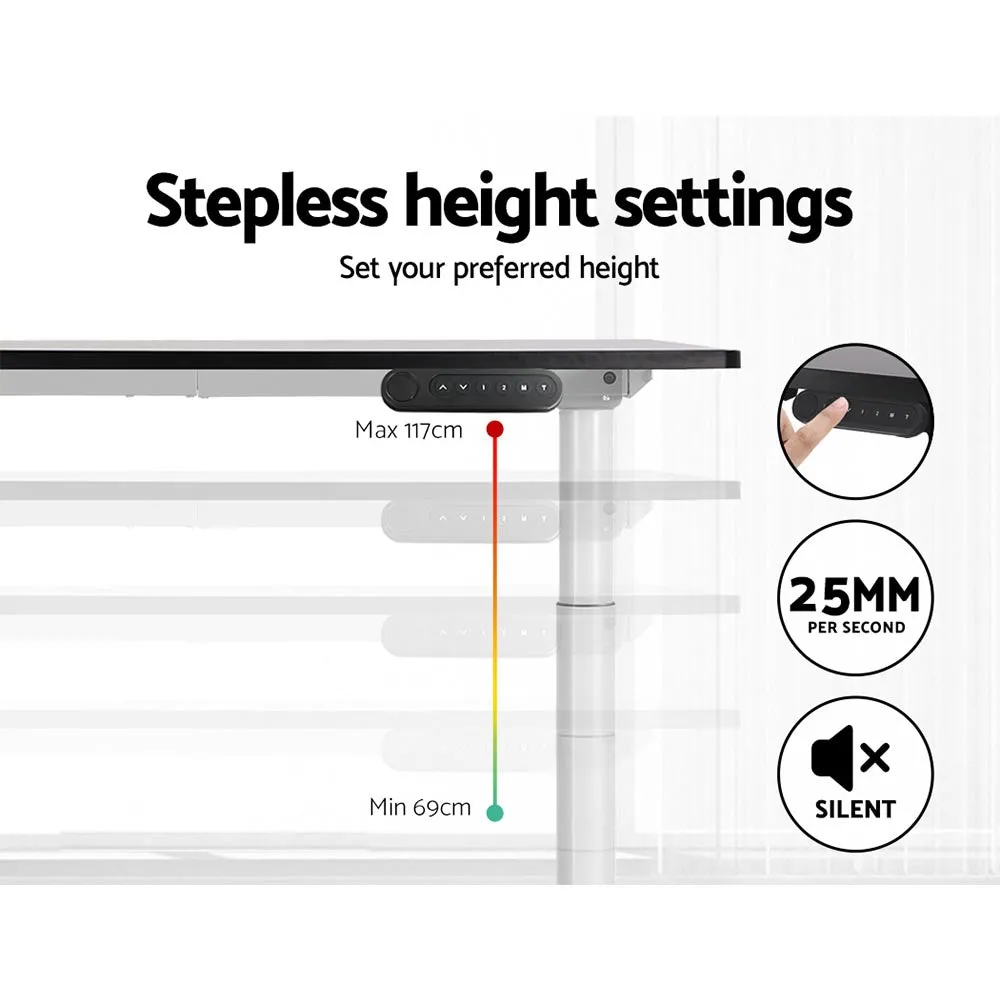 Dual Motor Electric Standing Desk, Motorised Height Adjustable - Artiss