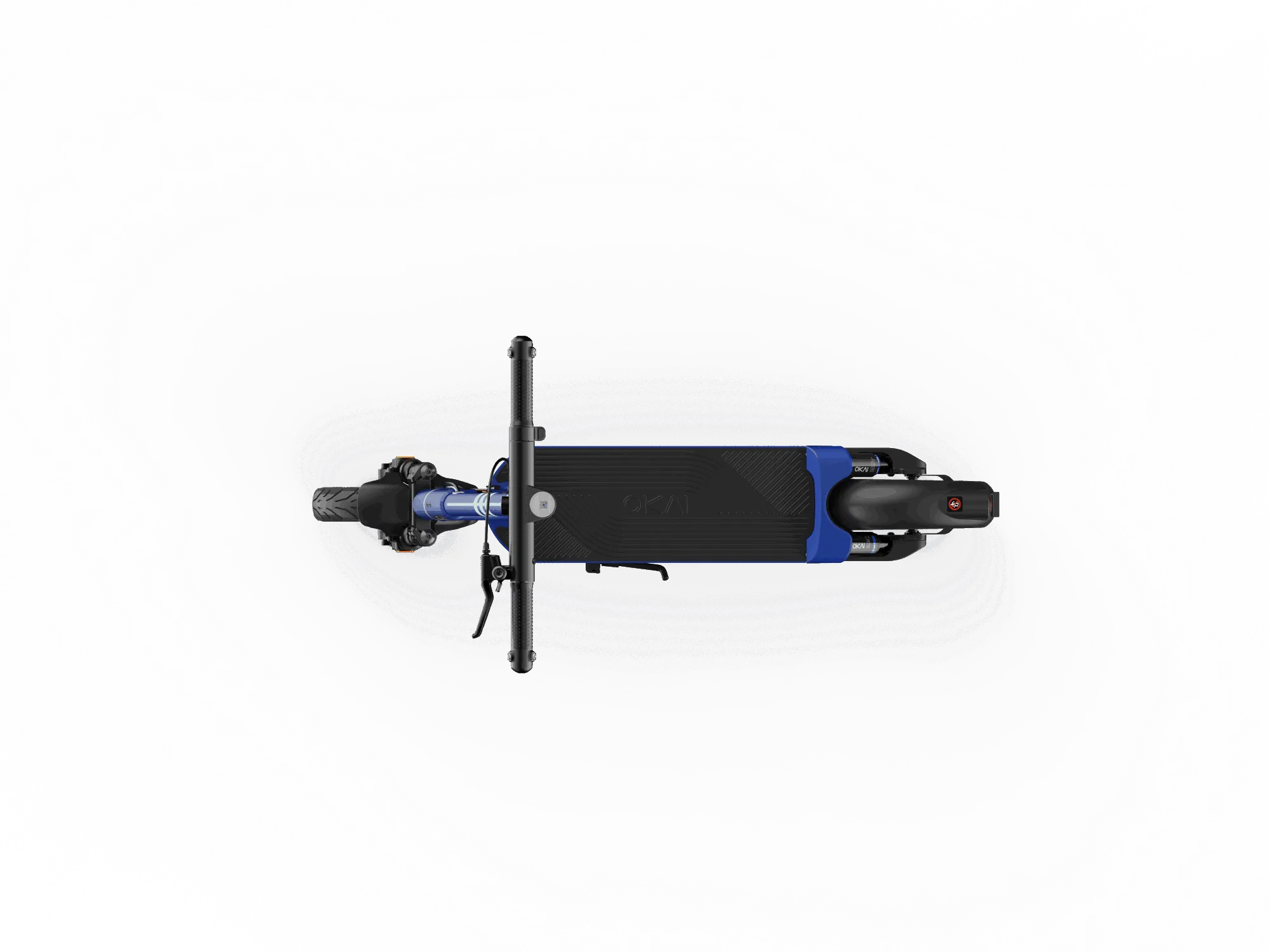 Dual-Suspension Electric Scooter w/ 43.5 Miles Max Operating Range & 24 mph Max Speed - Blue