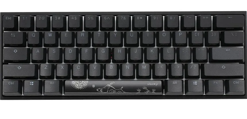 Ducky Mecha Mini Gaming Keyboard, Mx-Blue, Rgb-Led - Black