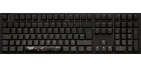 Ducky Shine 7 Pbt Gaming Keyboard, Mx Blue, Rgb Led - Blackout