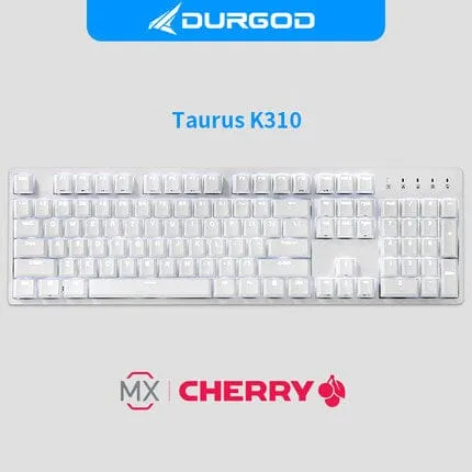 DURGOD K320/K310 White Light Mechanical Keyboard