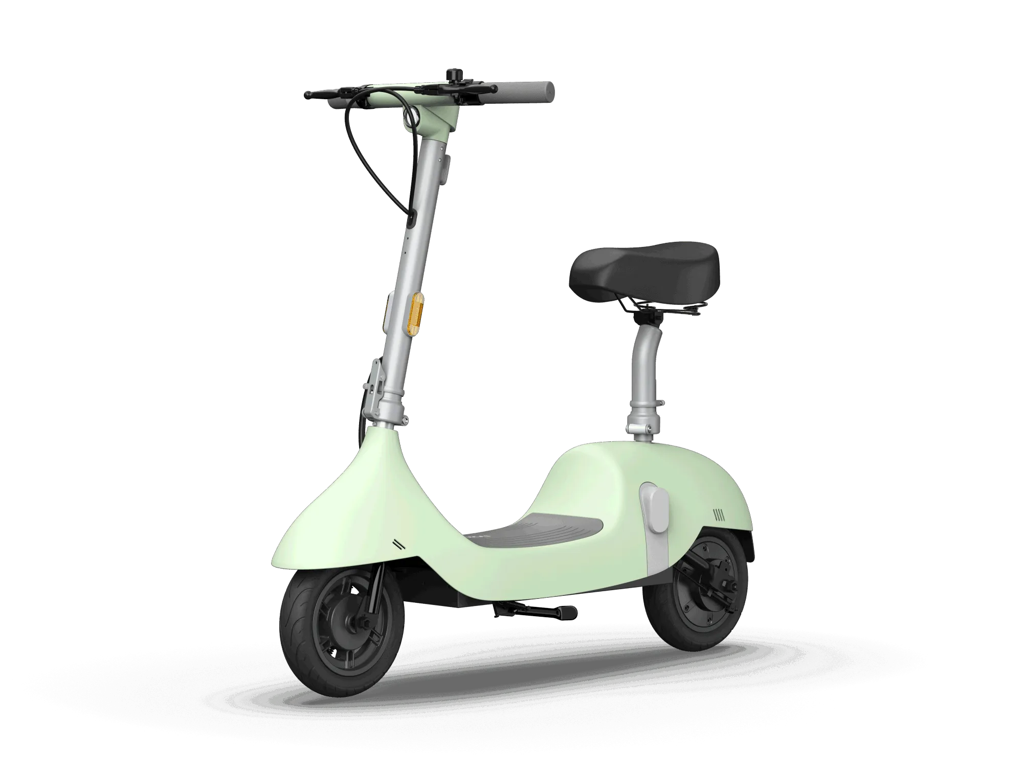 EA10C Ceetle Pro Electric Scooter with Foldable Seat w/35 Miles Operating Range & 15.5mph Max Speed - Green