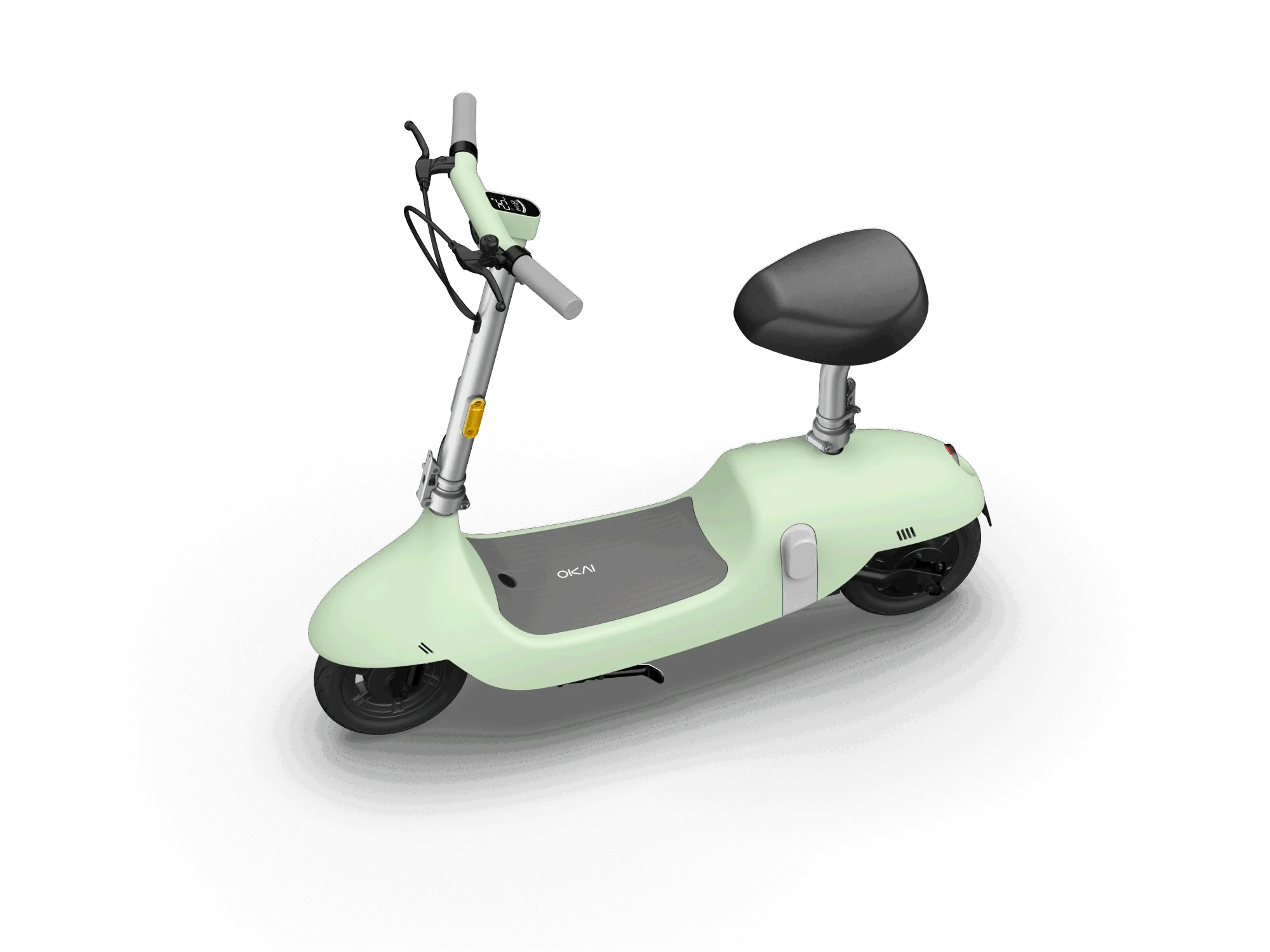 EA10C Ceetle Pro Electric Scooter with Foldable Seat w/35 Miles Operating Range & 15.5mph Max Speed - Green