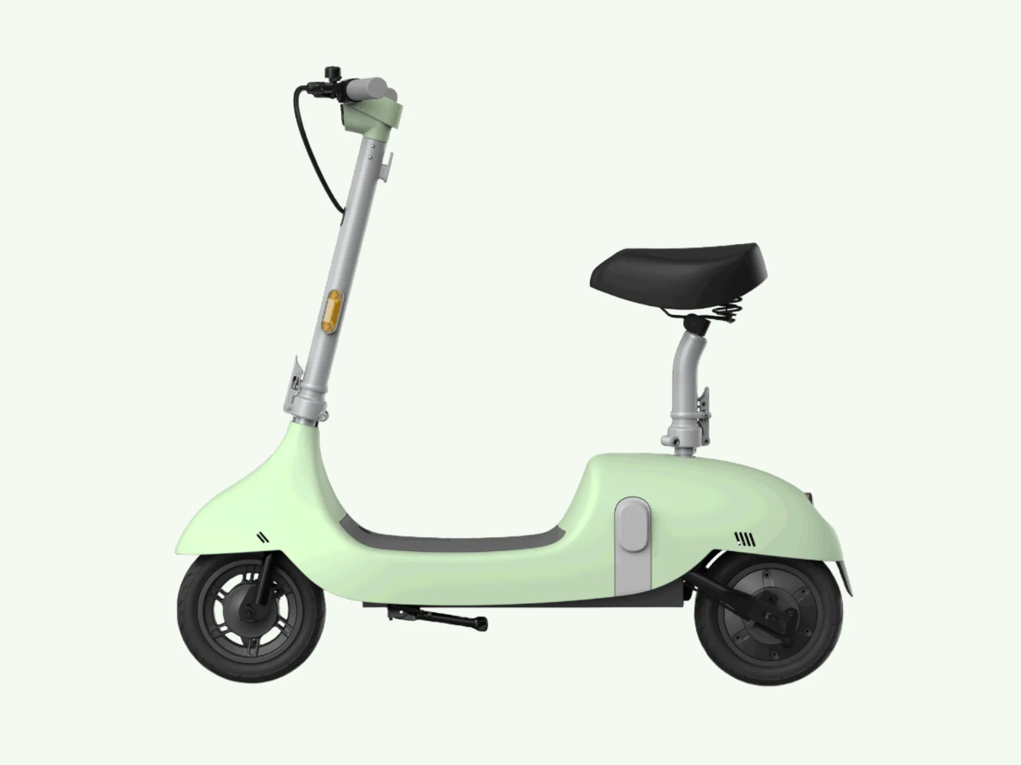 EA10C Ceetle Pro Electric Scooter with Foldable Seat w/35 Miles Operating Range & 15.5mph Max Speed - Green