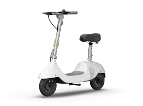 EA10C Ceetle Pro Electric Scooter with Foldable Seat w/35 Miles Operating Range & 15.5mph Max Speed - White