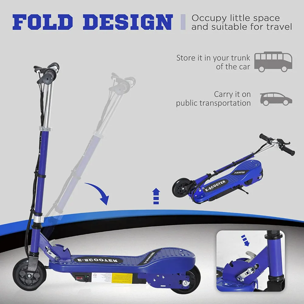 Electric Scooter, Foldable and Adjustable Height for Kids Ages 6 , up to 10mph ＆ 155lbs Max Load, 60 Mins Long Battery Life