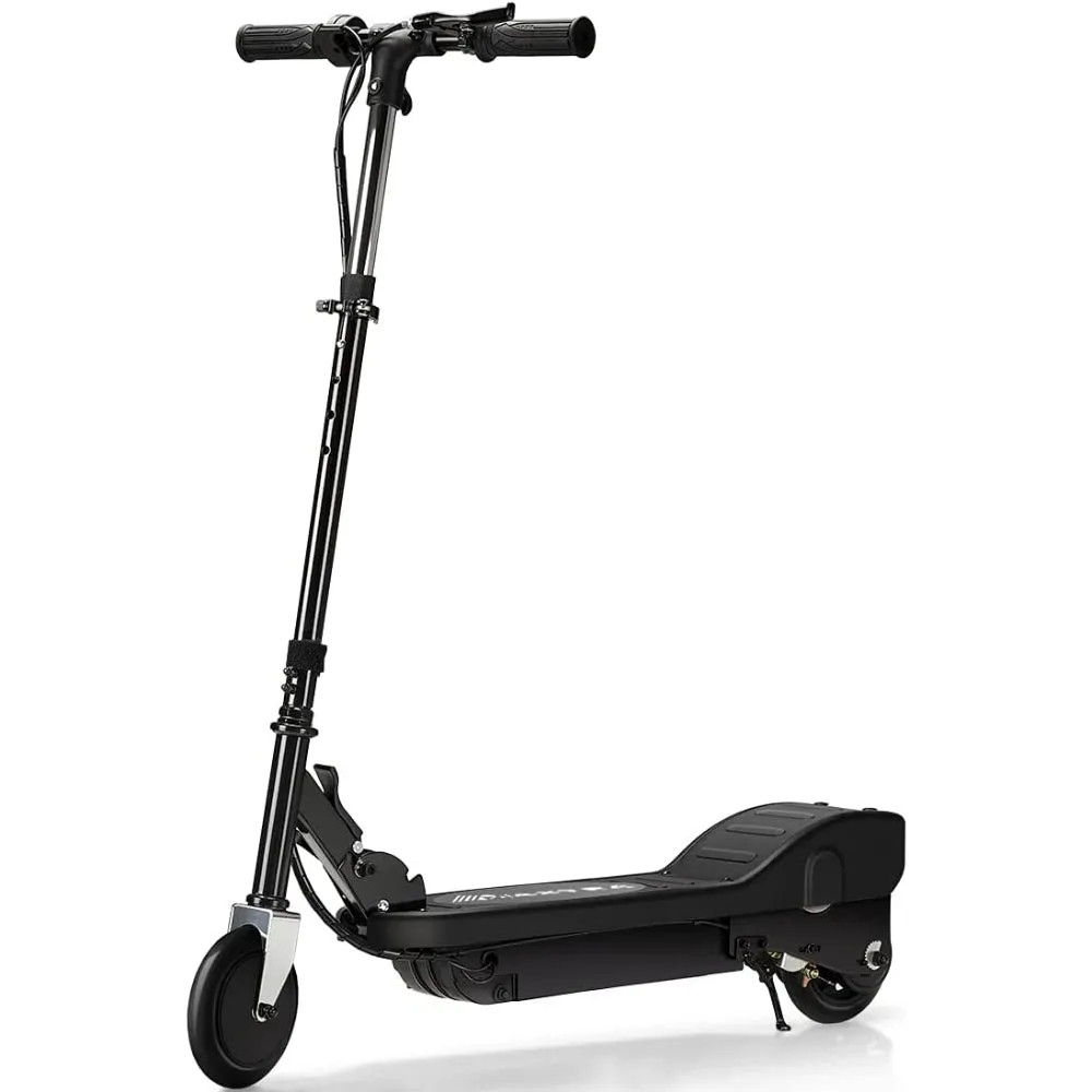 Electric Scooter, Foldable and Adjustable Height for Kids Ages 6 , up to 10mph ＆ 155lbs Max Load, 60 Mins Long Battery Life