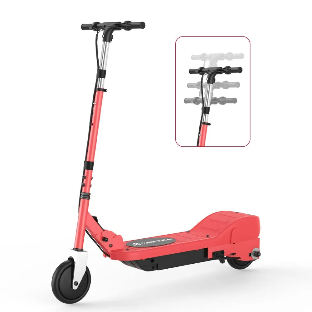 Electric Scooter, Foldable and Adjustable Height for Kids Ages 6 , up to 10mph ＆ 155lbs Max Load, 60 Mins Long Battery Life