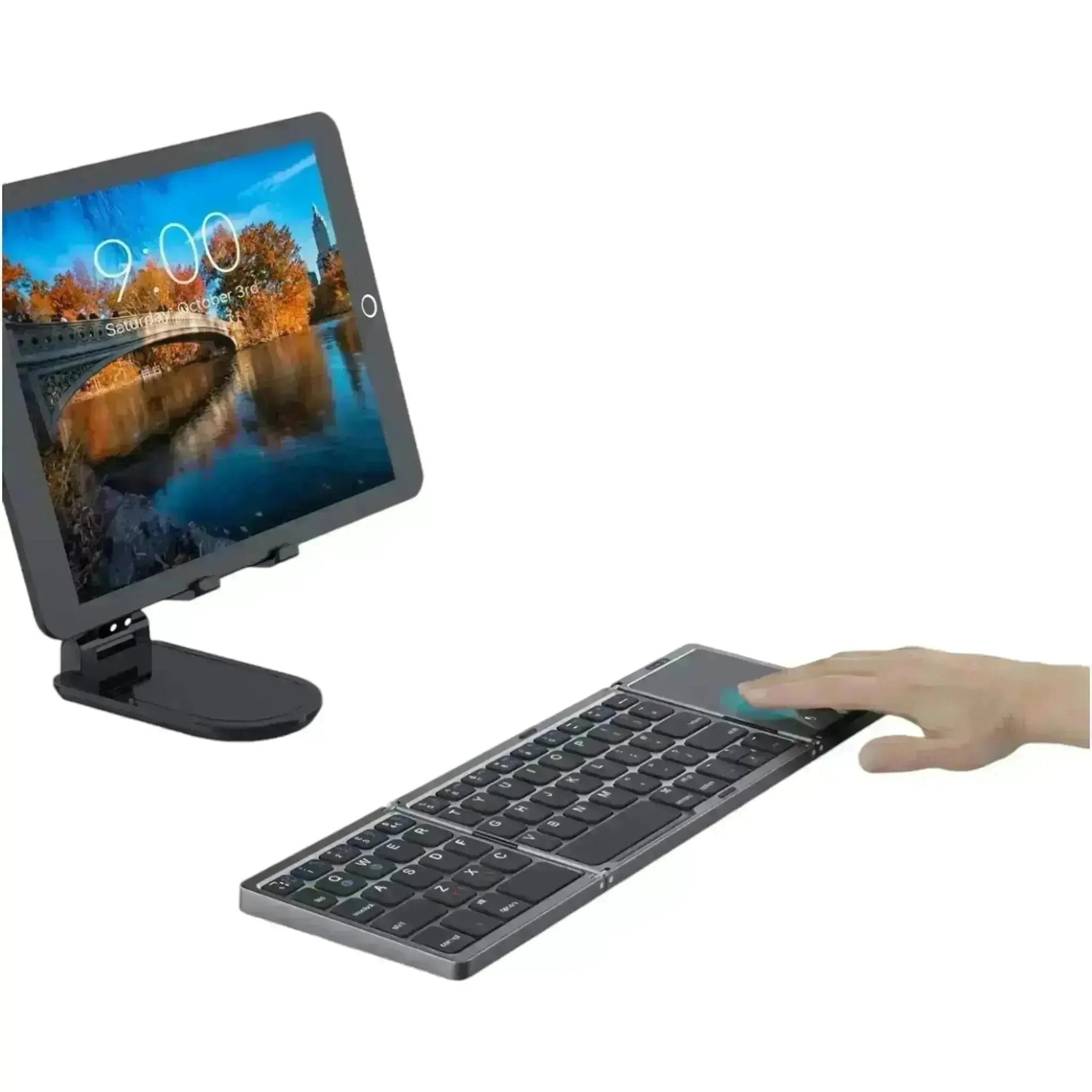 Foldable Bluetooth Keyboard – Touchpad & USB-C Compatibility