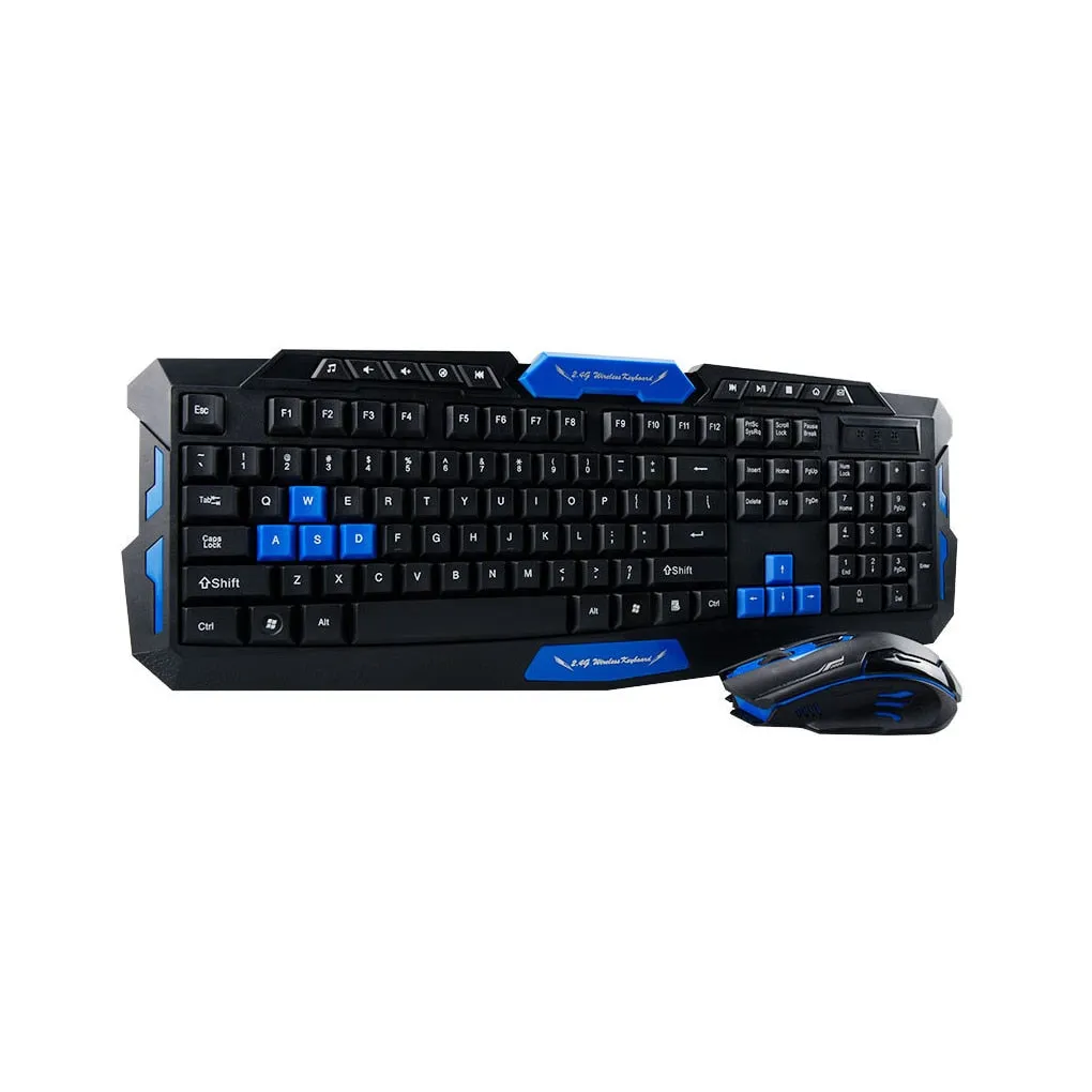 Gaming Keyboard Mouse Set 2.4G Laptop PC Waterproof Wireless Keypad Home Office Computer Accessory Work Clicking